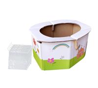 ORFOFE Portable Foldable Baby Travel Potty Seat for Toddlers with 5 Disposable Paper Liners, Lightweight Portable Toilet for Infant and Toddler Outdoor Use