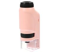 ORFOFE Portable Optical Microscope Educational Biological Magnifier Plastic Science for Early Learning and School Experiments Handheld Monocular Design for S Science Study