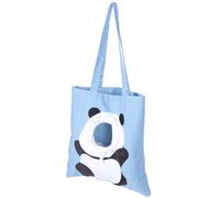 ORFOFE Portable Panda Shape Cat Carrier Bag Breathable Canvas Shoulder Tote for Travel with Space and Comfortable Carrying Strap Suitable for Small Pets and Outdoor Activities