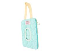 ORFOFE Portable Refillable Wipe Dispenser with Hanging Strap Wet Tissue Container for Stroller and Diaper Bag Soft Tear Resistant Travel Case in Macaron Green