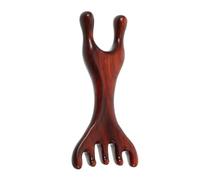 ORFOFE Portable Small Wooden Facial Massager Comb for Neck and Face Acupoint Massage Handheld Wooden Massager Tool for Foot and Body Relaxation Fine Polished Safe Design