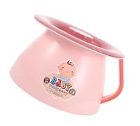 ORFOFE Portable Training Toilet Pot with Lid and Handle, Pink Plastic Urinal Bucket for Travel, Camping, Bedside Use, Emergency Potty Chair for Boys and