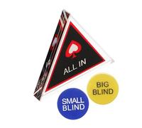 ORFOFE Professional Grade Dual Layer Poker Tokens Set with Chips and Dealer Buttons for Game Role Identification Easy Counting Party Use Suitable for Beginners and Experts