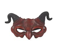 ORFOFE Prom Outfits for Men Mask for Men Prom Props Devil Latex Head Mask Ram Horns Costume Masquerade Mask for Men Horror Mask Clothing Apparel Blindfold The Beast Demon Man Brown