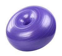 ORFOFE PVC Donut Yoga Ball with Air Pump Non-slip Fitness Ball for Pilates Core Strengthening Balance Training Stability Exercises at Home Gym
