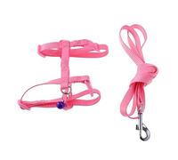 ORFOFE Rabbit Harness with Leash Adjustable for Dwarf Rabbits Bell Comfortable Walk Random Color