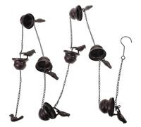 ORFOFE Rain Chain Bell for Downspout Decorative Bell Design Outdoor Garden Replacement for Gutter Downspouts 94.49In Iron