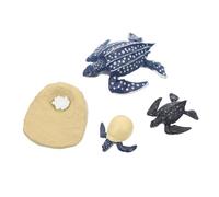 ORFOFE Realistic Leathback Turtle Growth Cycle Model Educational Animal Evolution Figurines for Cognitive Learning Vivid Simulation for Natural Science Exploration