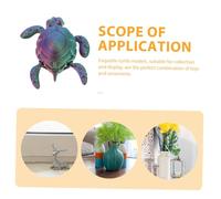 ORFOFE Realistic Printed Sea Turtle Model with Flexible Joints Vibrant Colorful Animal Figurine for Fish Tank Decoration Collectors Display Ornament Lifelike Simulated Turtle