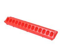 ORFOFE Red Keeps Food Clean Feeding Trough Plastic with Many Slot Design Pigeon Bird Food Dispenser Suitable for Cockatiel and Budgie at Home Or Pet Store