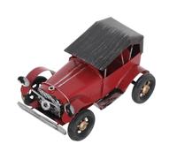 ORFOFE Red Retro Pickup Truck Metal Figurine Collectible Iron Model Display