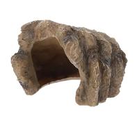 ORFOFE Reptile Cave Hideout Realistic Resin Rock Habitat for Turtles Frogs and Bearded Dragons Provides Safe Comfortable Space to Minimize Stress Terrarium Decoration and Shelter