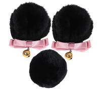 ORFOFE Reusable Bear Ears Hair Clips and Tail Set for Cosplay and Costume Parties Adorable Kawaii Design with Delicate Details for Halloween and Festival Dress Up Accessories