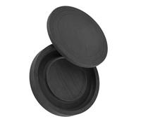 ORFOFE Round Chinese Calligraphy Inkstone with Lid for Practice and Painting Meticulously Polished Stone Tray for Ink Retention and Moisture Control Suitable for Beginners and Traditional