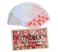 ORFOFE Russian Lotto Bingo Board Game and Intellectual Chessboard for Boys and Girls Family Party Logical Thinking Development Educational Set with Storage Box