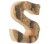 ORFOFE Rustic Bark Wooden Alphabet Decor DIY Unfinished Letters for Wedding Birthday Party Wall Hanging and Garden Fence Decoration