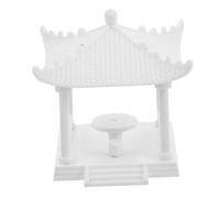 ORFOFE Scale DIY Four-cornered Pavilion for Dollhouse Building Portable Outdoor Garden Decor Accessory Sturdy Craft for Sand Table Landscaping