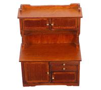 ORFOFE Scale Farmhouse Furniture Ornament for Micro Landscape Easy Assembly Storage Cabinet for Tiny Bookshelf Decor