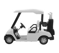 ORFOFE Scale Golf Cart Car Alloy Pull Back Action Miniature Vehicle Model for Educational Play and Interaction White