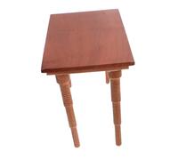 ORFOFE Scale Miniature Wooden Dining Table Cherry Wood Dollhouse Furniture Accessories for Play House Kitchen Model