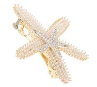 ORFOFE Sea Star Pearl Hairpin Hair Clip Alloy Horizontal Clip Secures Updos Fashionable Elegance Costume Accessories for Women