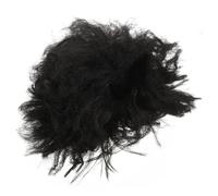 ORFOFE Short Curly Cosplay Wig for Men Synthetic Lightweight Costume Wig Realistic Black Dress Up Hairpiece for Halloween Themed Parties Festival and Fancy Dress Events