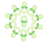 ORFOFE Shower Pacifier Ornaments Mini Green Acrylic Pacifiers DIY Party Decorations and Favors for Guests Keepsake Boy Girl Celebration