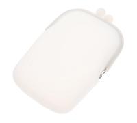 ORFOFE Silicone Coin Pouch Multifunction Small Purse Comfortable Touch Feeling White for Work School Female Friends Mother