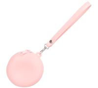 ORFOFE Silicone Coin Purse with Zipper and Wrist Strap Pink Mini Change Pouch for Women and Children Portable Small Coin Bag