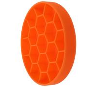 ORFOFE Silicone Slow Feeder Dog Bowl with Suction Cup for Indigestion Prevention and Obesity Control Non-slip Medium Orange Pet Slow Feeding Dish to Promote Healthy Eating Habits and