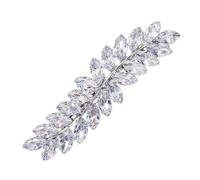ORFOFE Silver Hair Clips with Rhinestone Leaf Design, Lightweight and Elegant Hairpin Accessory for Creating Simple Hairstyles and Adding a Fashionable Touch to Women’s Hair