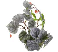 ORFOFE Simulated Reptile Plant Hanging Leaf Ornament Lifelike Design and Safe Water-Resistant Plastic Material 27X22X13Cm for Reptile Tank and Climbing Pets Habitat Decoration