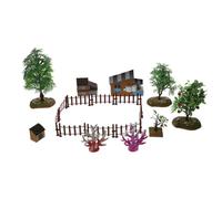 ORFOFE Simulation Farm with Farmhouse Fruit Trees Fence Educational DIY Micro-landscape Model for Learning Real-life Skills and Creative Scene Building