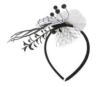 ORFOFE Skull Flower Halloween Headband with Spooky Skeleton Hands Comfortable Party Hairband for Adults for Cosplay Escape Rooms and Themed Costume Events