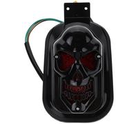 ORFOFE Skull Motorcycle Tail Light Accessory Black 17.7cm X 10cm X 9.5cm Rear Brake Indicator Lamp for Motorbikes Compatible with Highway Riding