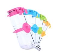 ORFOFE Sky-blue Pet Water Bottle Hanging Chew-resistant Dispenser for Small Dogs Cats Rabbits Hamsters Plastic Drinking Bottle