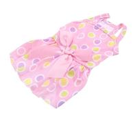 ORFOFE Small Dog Princess Dot Pet Dress Lightweight Cotton Skirt for Puppies and Small Dogs Holiday Party Clothes