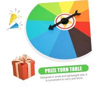 ORFOFE Small Hanging Prize Turntable Wheel for Lottery Draw Game Wall-mounted Spin Wheel Party Prop for Fun and Exciting Award Activities