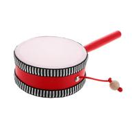 ORFOFE Small Wooden Drum and Handheld Monkey Drum Percussion Instrument for Toddlers Early Music Education and Baby Sensory Play