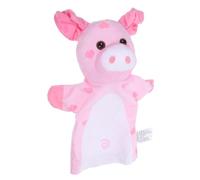 ORFOFE Soft Plush Farm Animal Hand Puppet Pig for Teachers Storytelling Pretend Play Classroom Supplies Stimulates Imagination and Language Development