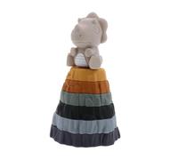 ORFOFE Soft Rubber Sensory Volcano Stacking Rings Early Educational Building Blocks for Safe Ring Learning Play
