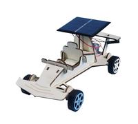 ORFOFE Solar Powered DIY Car Assembly Educational Puzzle Plaything for S Stem Learning Creative Craft for Interaction and Independent Thinking Development