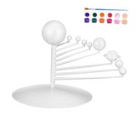 ORFOFE Solar System Kit for Educational Planetary Model Abs Craft Assembly Science for Astronomy Enthusiasts Family Interaction and Realistic Planet Decorations