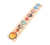 ORFOFE Solar System Puzzle Montessori Planet Wood Space Learning Activity for Cognitive Development Educational Science Kit Craftsmanship