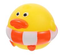 ORFOFE Squeaky round Head Duck Dog, Small Yellow Latex Chew for Puppies, Interactive Stress Relief Pet Play