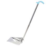 ORFOFE Stainless Steel Long Handle Dustpan for Easy Cleaning Upright Garbage Dustpan Multipurpose Use for Home Kitchen and Bar No-Bend Design for Effortless Waste Disposal