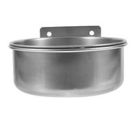 ORFOFE Stainless Steel Pet Bowl Hanging Dog Food Container Cat Water Bowl Convenient Multi-function Kitten Feeding Basin for Caged Pets with Dual Mount Depth