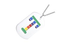 ORFOFE Stainless Steel Rainbow Pendant Necklace with Two Letter Charms Allergy- Symbol of Gay Pride for Women Mother and Lover Chain