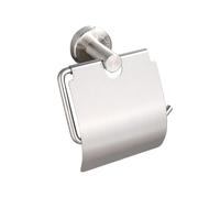ORFOFE Stainless Steel Wall Mount Toilet Roll Holder with Tissue Storage Shelf Space-saving Design for Bathroom Kitchen Modern Screw-fixed Paper Towel Rack