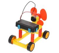 ORFOFE Stem Wind Power Car Assembly Kit for DIY Science Education for Building Learning Inspires Creativity and Basic Wind Energy Principles Educational Stem Experiment Model Random Color